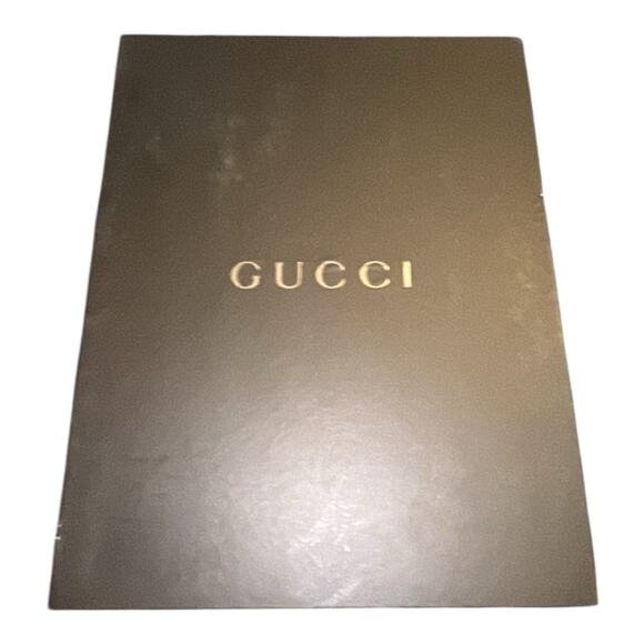 NIB-GUCCI Womens Classic Stiletto Mid High Heels Leather Boots 9.5 B Dark Wood - Picture 8 of 8